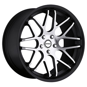 Strada Moda Black with Machined Face 20 X 8.5 Inch Wheels