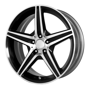 OE Creations PR115 19X9.5 Gloss Black With Machined Spoke And Lip