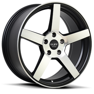 Ruff Racing R361 16X7 Satin Black / Machined Face