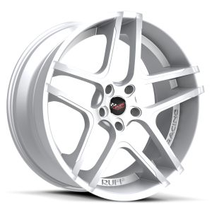 Ruff Racing R954 Corvette 22X10 Corvette Hypersilver w/ Machined Face