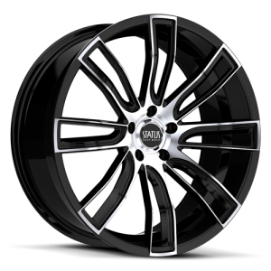 Status S833 Twerk 20X8.5 Gloss Black w/ Machined Face