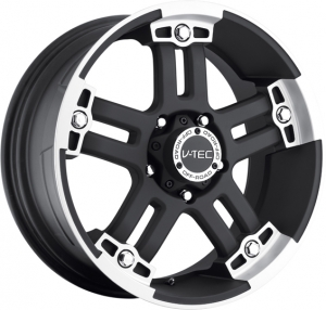 V-Tec 394 WARLORD 20X9 black machined face