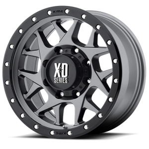 XD Series XD127 Bully 20X10 Matte Gray with Black Rimg