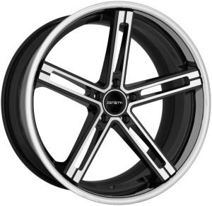 Zenetti Capri 22X11 Machined Black Chrome Lip